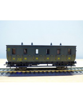 ELEC TRAINS  4P3 , voiture ancienne 3 ème classe  Dames seules  type C 6    N°: 3014  PLM   BO