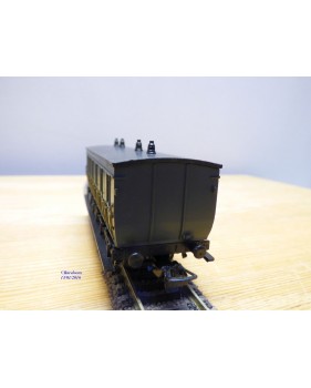ELEC TRAINS  4P3 , voiture ancienne 3 ème classe  Dames seules  type C 6    N°: 3014  PLM   BO