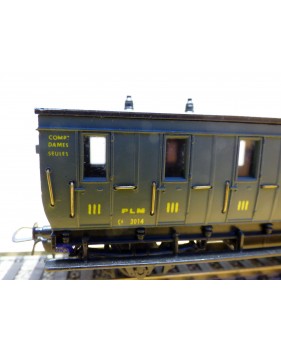 ELEC TRAINS  4P3 , voiture ancienne 3 ème classe  Dames seules  type C 6    N°: 3014  PLM   BO