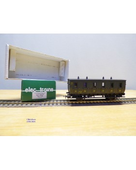 ELEC TRAINS  4P3 , voiture ancienne 3 ème classe  Dames seules  type C 6    N°: 3014  PLM   BO