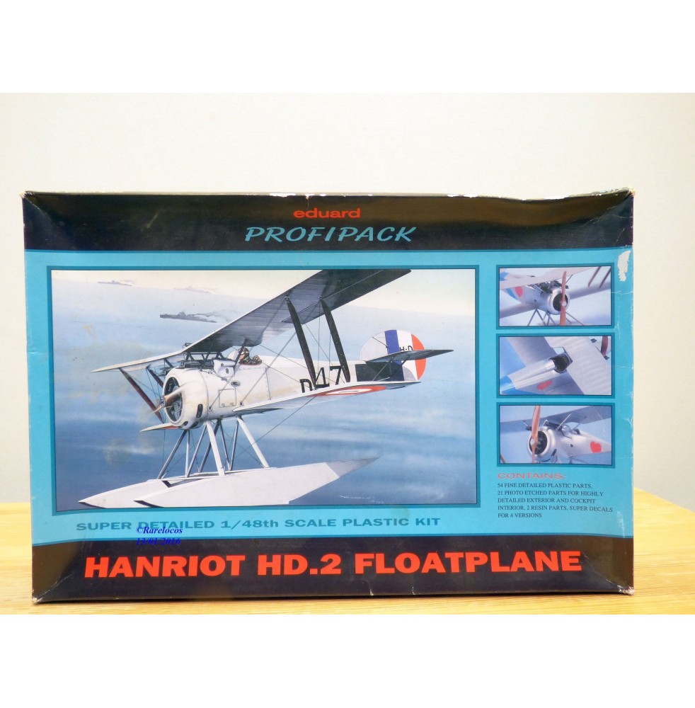 EDUARD Profipack 8039, hydravion  biplan  HANRIOT  HD.2  neuf  BO  1/48  