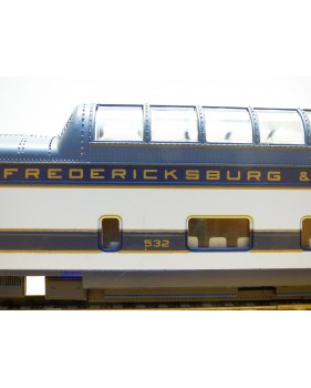 RIVAROSSI  6588, voiture panoramique  ( smooth side vista dome ) Richmond Fredericksburg & Potomac  BO