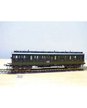   FLEISCHMANN 5087, voiture ancienne à portières latérales  type Gas 14801 3 Kl.  DR  neuf   BO