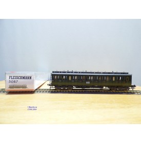   FLEISCHMANN 5087, voiture ancienne à portières latérales  type Gas 14801 3 Kl.  DR  neuf   BO
