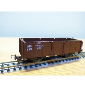 LILIPUT HOe   950,  wagon tombereau à plate forme de serre freins  type K  N°:652   MURTAL BAHN   neuf   BO    HOe
