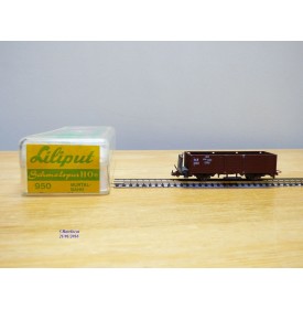 LILIPUT HOe   950,  wagon tombereau à plate forme de serre freins  type K  N°:652   MURTAL BAHN   neuf   BO    HOe
