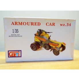CERTI  3501, voiture automitrailleuse  blindée ( armoured car )  type wz.34  neuf  BO  1/35 