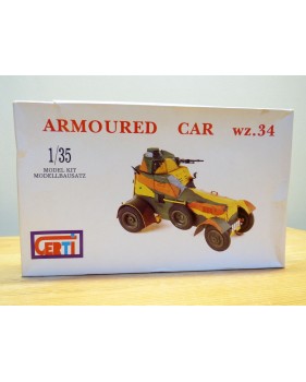 CERTI  3501, voiture automitrailleuse  blindée ( armoured car )  type wz.34  neuf  BO  1/35 