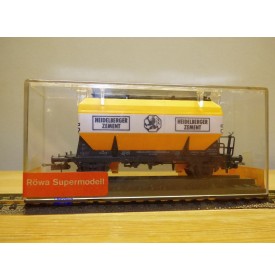 RÖWA 2304 wagon plat chargé de 2 conteneurs LESAGE  DB BO 