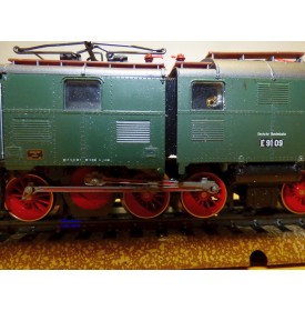 RÖWA  pour Märklin  1408, motrice ancienne articulée à bielles E 91   DB   BO