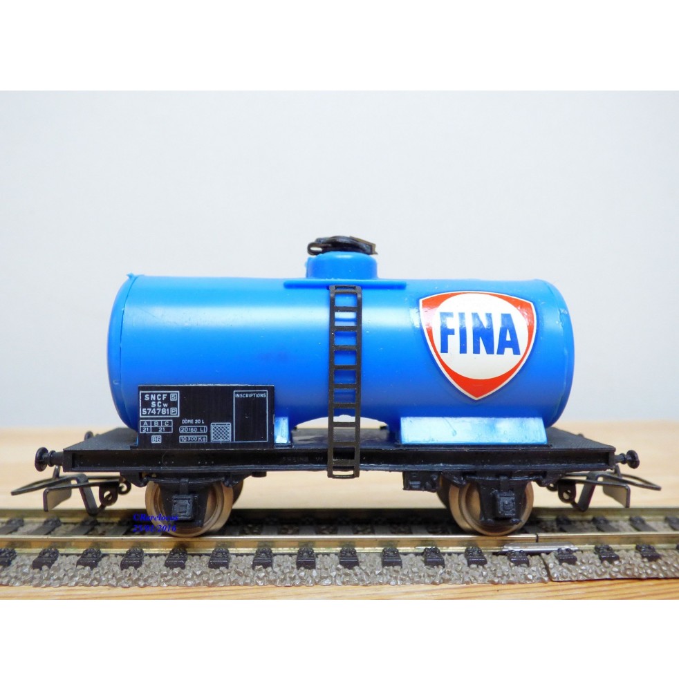 JOUEF 6306, wagon citerne  à 2 essieux  OCEM   type SCW FINA   SNCF  BO