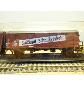 RÖWA 2304 wagon plat chargé de 2 conteneurs LESAGE  DB BO 
