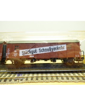 RÖWA 2304 wagon plat chargé de 2 conteneurs LESAGE  DB BO 