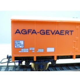 JOUEF 6267, wagon couvert à 2 essieux  type Uahs   AGFA  GEVAERT SNCF  BO