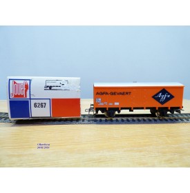 JOUEF 6267, wagon couvert à 2 essieux  type Uahs   AGFA  GEVAERT SNCF  BO