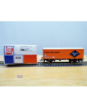 JOUEF 6267, wagon couvert à 2 essieux  type Uahs   AGFA  GEVAERT SNCF  BO