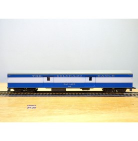 RIVAROSSI  2755  AHM  6557-31,  fourgon à bagages ( smooth side baggage)  N°  703  Colorado Eagle  Missouri Pacific  neuf   BO