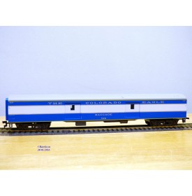 RIVAROSSI  2755  AHM  6557-31,  fourgon à bagages ( smooth side baggage)  N°  703  Colorado Eagle  Missouri Pacific  neuf   BO