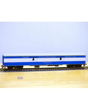 RIVAROSSI  2755  AHM  6557-31,  fourgon à bagages ( smooth side baggage)  N°  703  Colorado Eagle  Missouri Pacific  neuf   BO