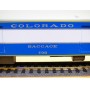 RIVAROSSI  2755  AHM  6557-31,  fourgon à bagages ( smooth side baggage)  N°  703  Colorado Eagle  Missouri Pacific  neuf   BO
