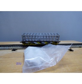 Märklin 4868,  wagon plat pour charges lourdes type Samms chargé de rochers véritables  ÖBB   neuf    BO 