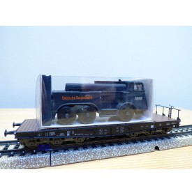 Märklin  4866,  wagon plat  type SSyms Köln  chargé d' un camion KAELBLE  Jumbo  DRG    neuf    BO 