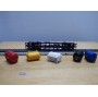 Märklin 47672, wagon plat porte conteneurs  Lbgjs 598 et conteneurs citernes K+E  DBneuf   BO
