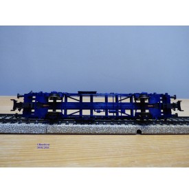 Märklin 47672, wagon plat porte conteneurs  Lbgjs 598 et conteneurs citernes K+E  DBneuf   BO