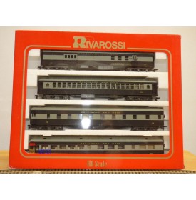 RIVAROSSI "véro" 6909 set B, coffret 4 voitures heavyweight  Baltimore and Ohio  B&O  neuf  BO