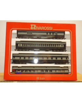 RIVAROSSI "véro" 6909 set B, coffret 4 voitures heavyweight  Baltimore and Ohio  B&O  neuf  BO