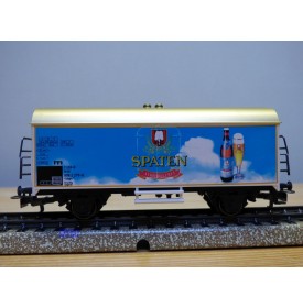 Märklin ( Franz Carl Weber ) 97007 / 4415.060,  rare wagon couvert réfrigérant type Ichqrs 377 DB Spatenbrau  Neuf  BO