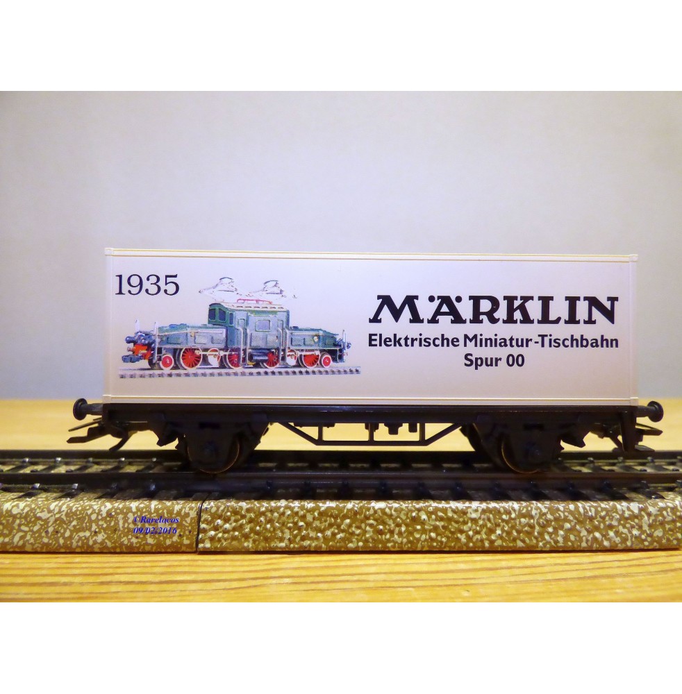 Märklin métal 4617 Wagon surbaissé EVS DB BO