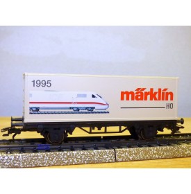 Märklin 95704 / 4481,  wagon plat porte conteneurs 60 Jahre Märklin Tischbahn  DB  BO
