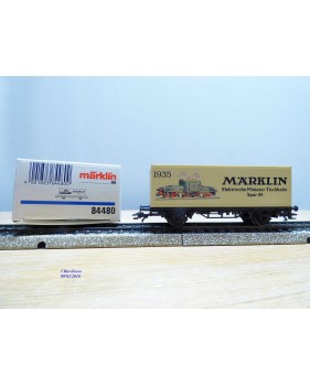 Märklin 95704 / 4481,  wagon plat porte conteneurs 60 Jahre Märklin Tischbahn  DB  BO