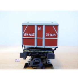 Märklin métal 4617 Wagon surbaissé EVS DB BO