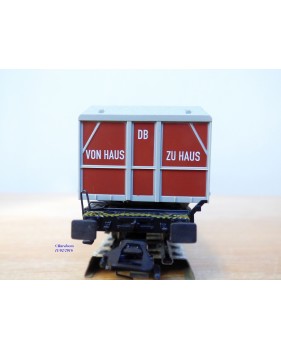 Märklin métal 4617 Wagon surbaissé EVS DB BO