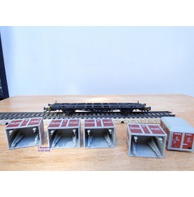 Märklin métal 4617 Wagon surbaissé EVS DB BO