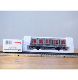 Märklin métal 4617 Wagon surbaissé EVS DB BO