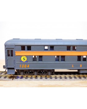RIVAROSSI  6602,  voiture lits à 2 étages  ( heavyweight duplex roomette ) N°: 1304  Long Island  Railroad   BO