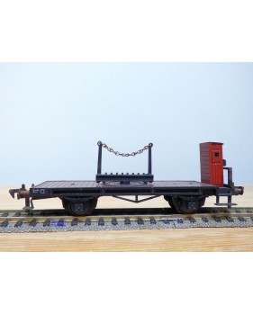 FLEISCHMANN 1483,  wagon plat à plmate forme pivotante ( Drehschemelwagen ) à guérite  DB  BO
