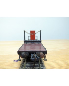 FLEISCHMANN 1483,  wagon plat à plmate forme pivotante ( Drehschemelwagen ) à guérite  DB  BO
