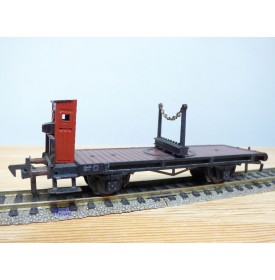 FLEISCHMANN 1483,  wagon plat à plmate forme pivotante ( Drehschemelwagen ) à guérite  DB  BO