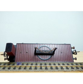 FLEISCHMANN 1483,  wagon plat à plmate forme pivotante ( Drehschemelwagen ) à guérite  DB  BO