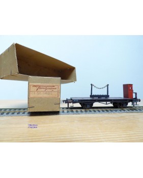 FLEISCHMANN 1483,  wagon plat à plmate forme pivotante ( Drehschemelwagen ) à guérite  DB  BO