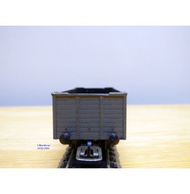 VB  632, wagon tombereau façon bois   gris type TTw   SNCF  