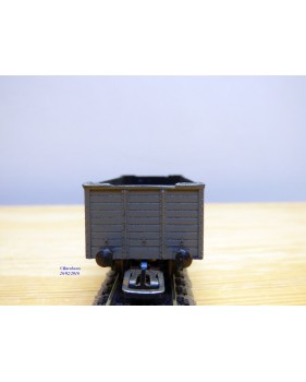 VB  632, wagon tombereau façon bois   gris type TTw   SNCF  