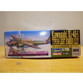 HASEGAWA 51851, bombardier léger   japonais KAWASAKI  Ki-48 type 99  ( Lily)  Neuf  BO 1/72