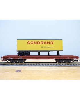 RIVAROSSI  véro 2033,  wagon plat   type  Poz 1920  et semi remorque GONDRAND  FS  neuf    BO