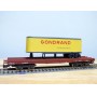 RIVAROSSI  véro 2033,  wagon plat   type  Poz 1920  et semi remorque GONDRAND  FS  neuf    BO