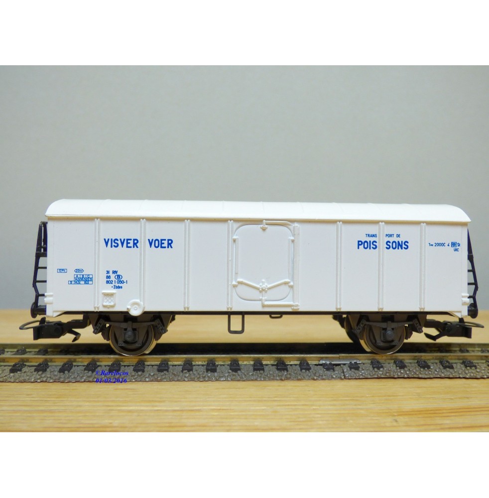 RIVAROSSI véro 2440,  wagon réfrigérant   type  Ibdes  Poissons  et Visvervoer    SNCB   neuf   BO